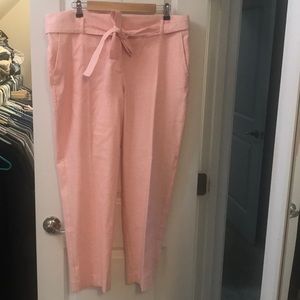 NWT Loft Linen Capri pants SZ 14